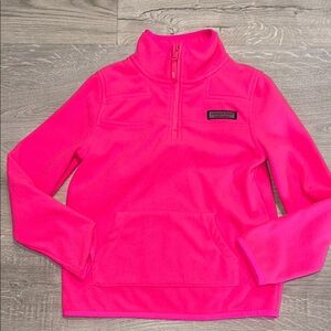 Kids Vineyard Vines Size S Pink Fleece Pullover